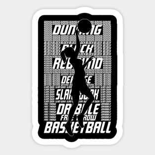 Basketball Girl Women, Text Basketball Sticker